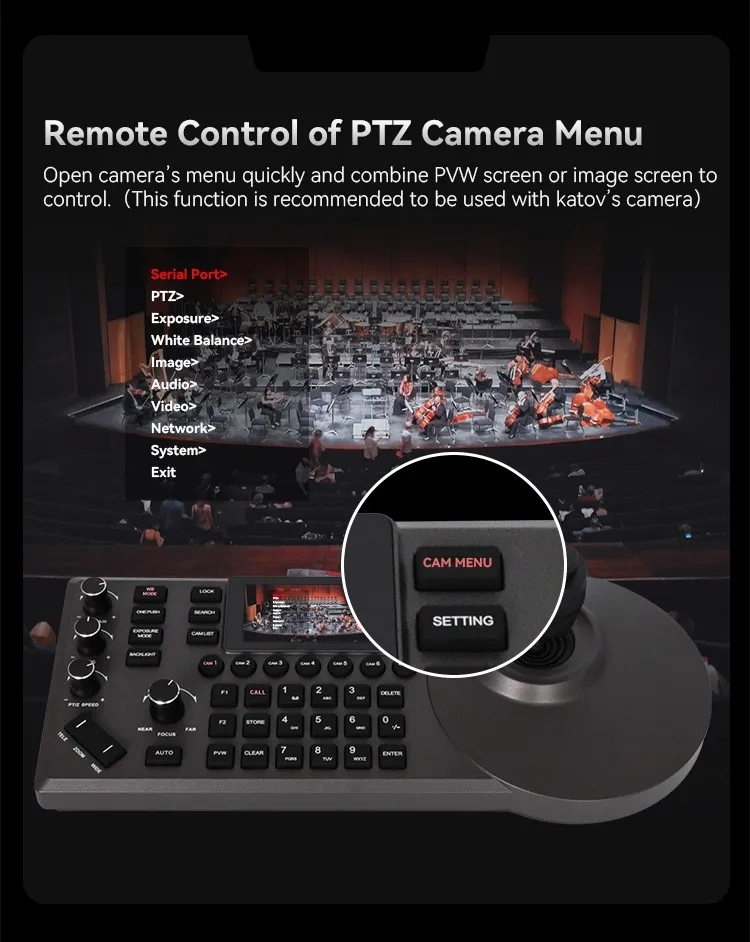 Фото Ptz 4D информационный контроллер для живых мероприятий, трансляция прямого потока, оборудование PoE, IP USB-контроллер Belg Ptz, управление камерой №2