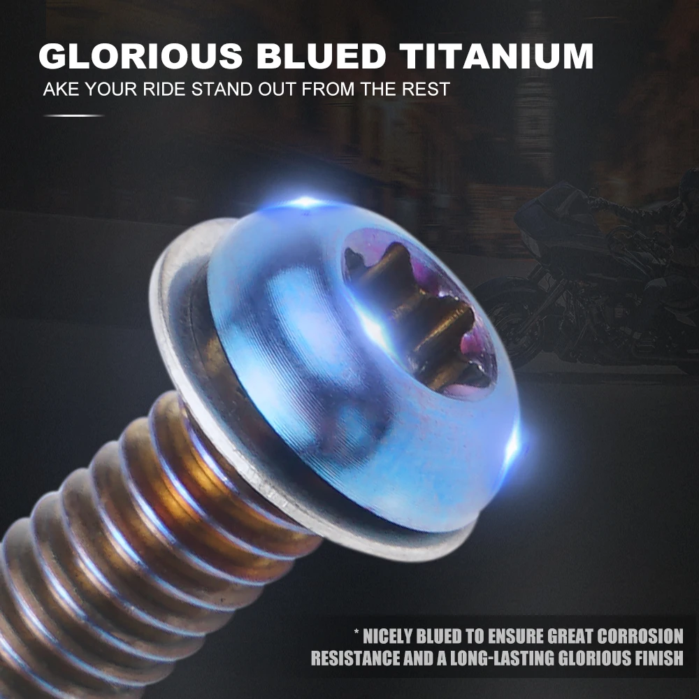 Мотоциклетные винты из титанового сплава болты Дерби Для Harley Dyna 06-17 Softail 08-18 Touring