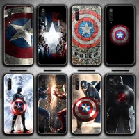 marvel avengers hero captain america phone case for xiaomi mi note 10 lite mi 9t pro xiaomi 10 cc9 9se