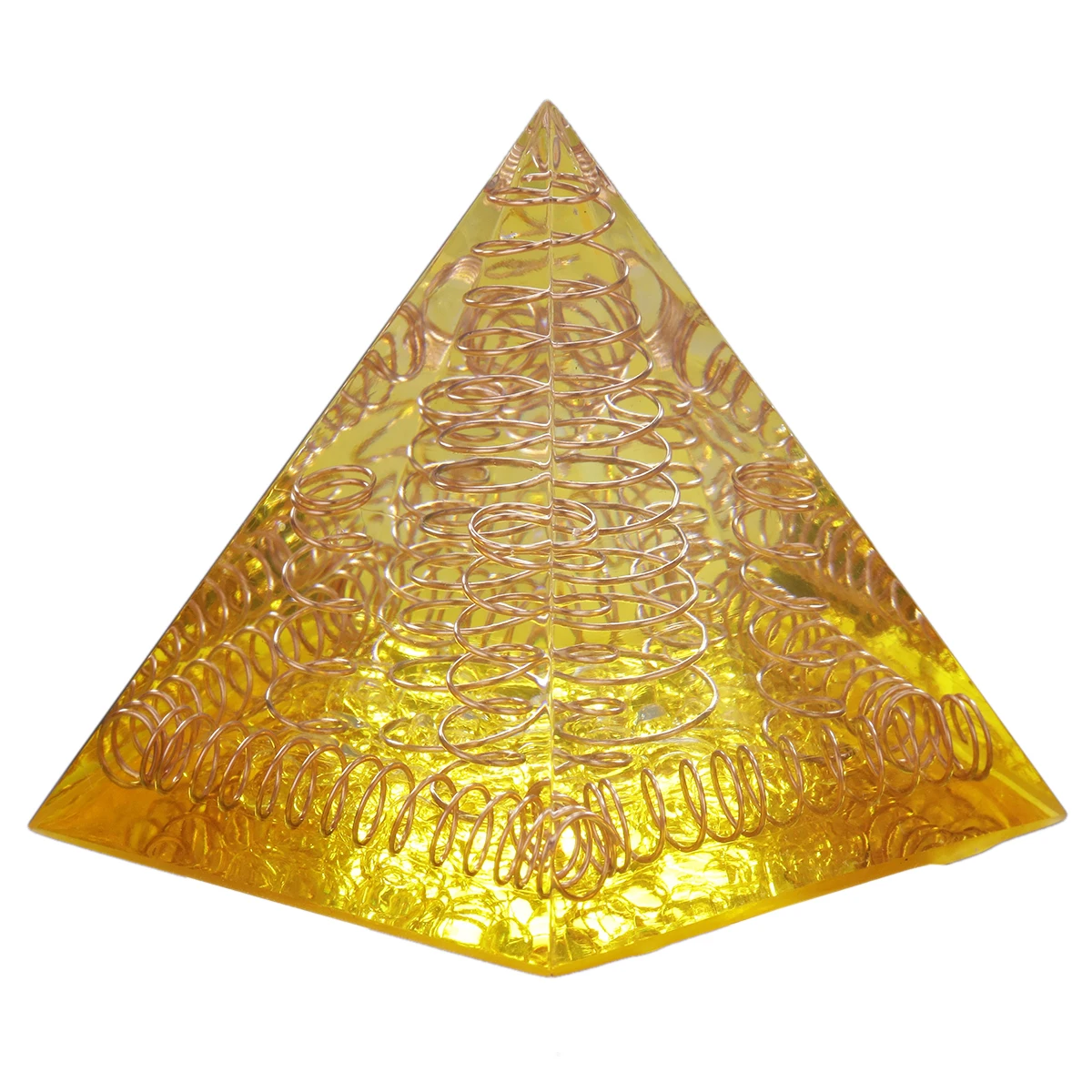 Healing Crystal Stone Orgone Energy Pyramid Generator Reiki Rock Quartz Stone For Yoga Meditation EMF Protection Home Decor