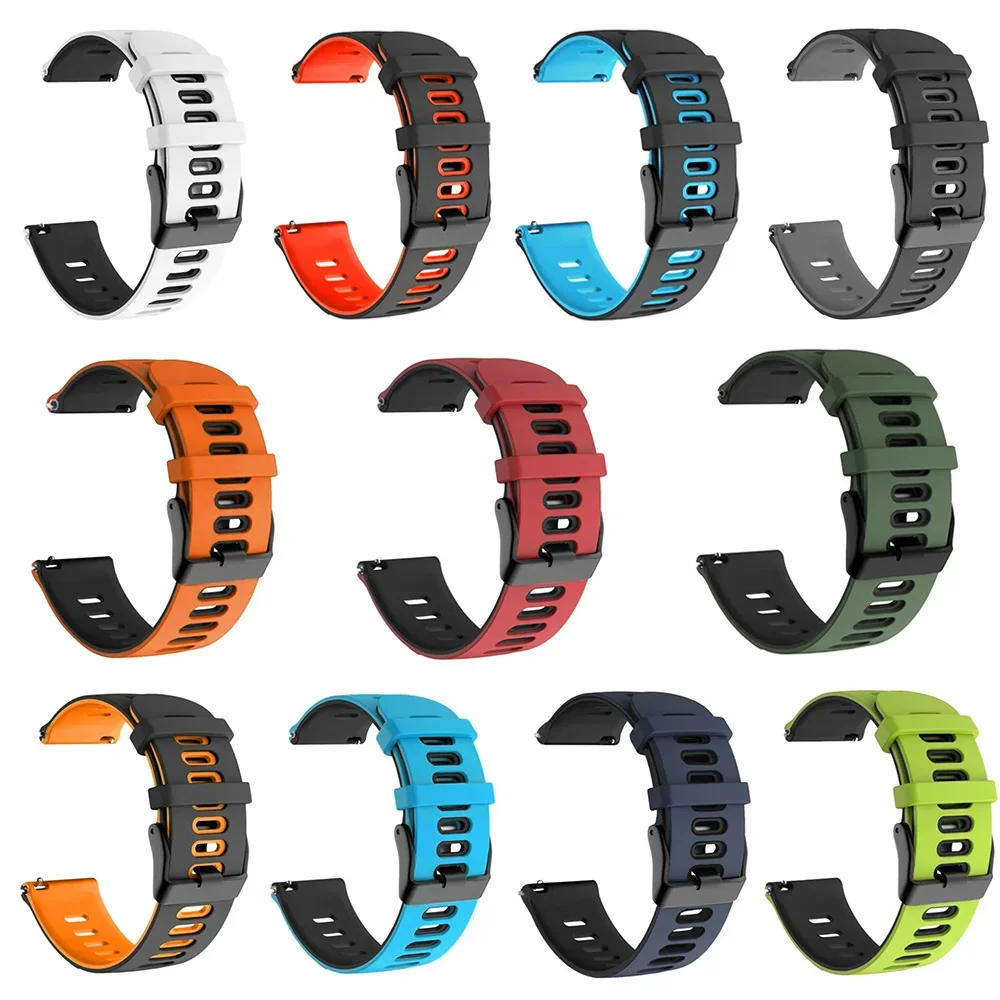Ремешок силиконовый для смарт-часов TicWatch Pro 3 GPS GTX 2021 2020 22 мм