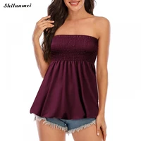2022 spring summer women vest tank tube top casual sollid off shoulder sleeveless t shirt strapless tops ladies holiday shirts