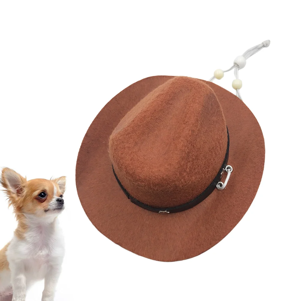 

Hat Dogcowboy Pet Hats Dogs Costume Cat Party Small Puppy Mini Sun Large Costumes Mediumcosplay Petsgraduation Spinny Protection