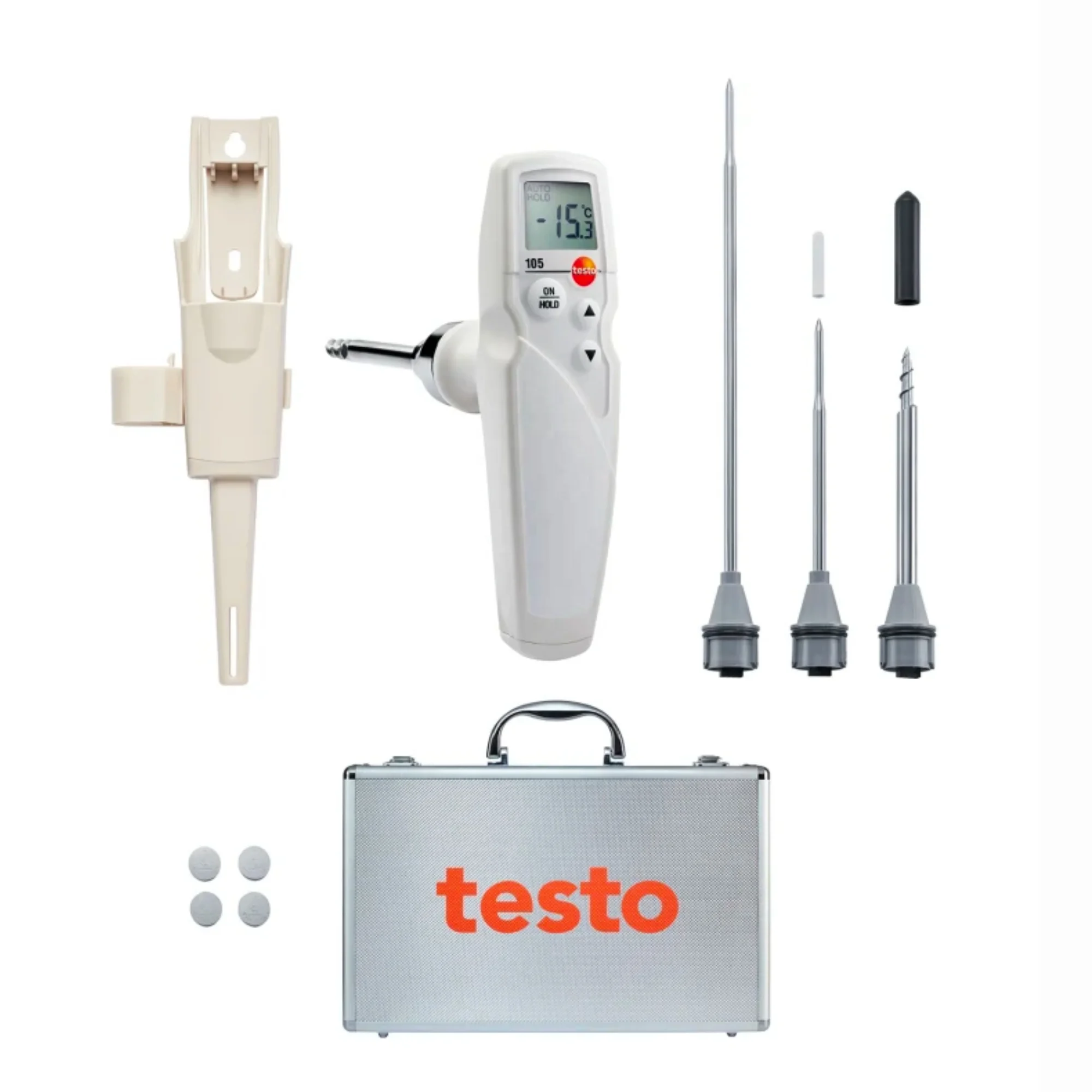 комплект testo 105 — одноручный термометр (Номер заказа. 0563 1052) цифровой пищевой для