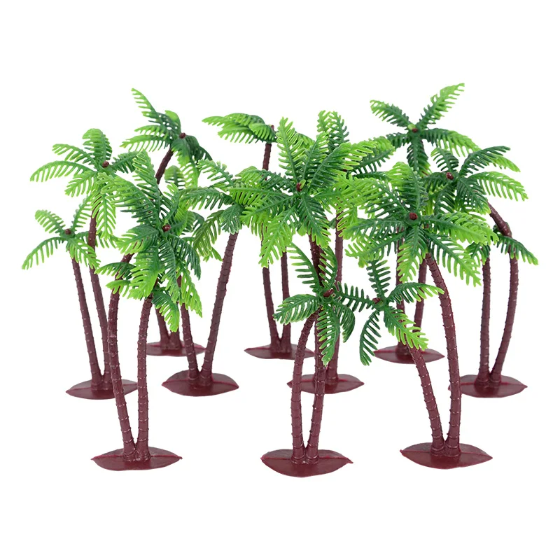 

5/10pcs Plastic Coconut Tree Cake Pendant Simulation Bonsai Crafts Kids Birthday Party Decoration Baby Shower Supplies