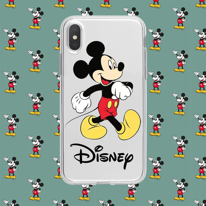 

Disney Mickey Cartoon Transparent Phone Case Cover for Samsung Galaxy S8 9 10 11 20 E Plus Ultra Note8 9 10 Silicone Soft Case