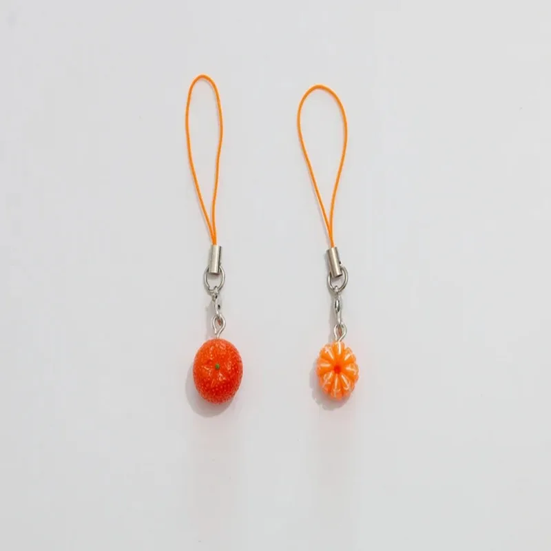 

Mandarin Orange Phone Charms |Cute fruit pendant, orange, fruit, mobile phone, bag small pendant
