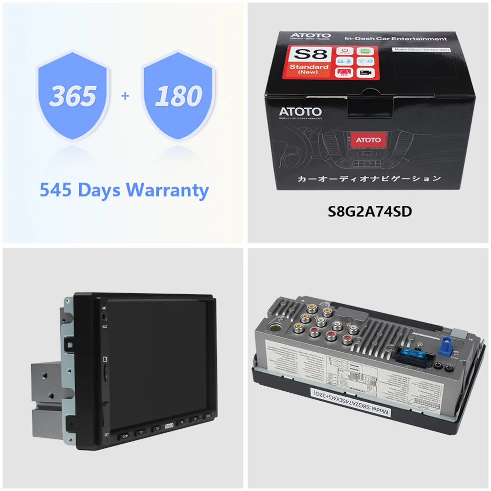 ATOTO 7-дюймовый 2Din Android автомобильный стерео беспроводной экран для Apple Carplay Auto Audio