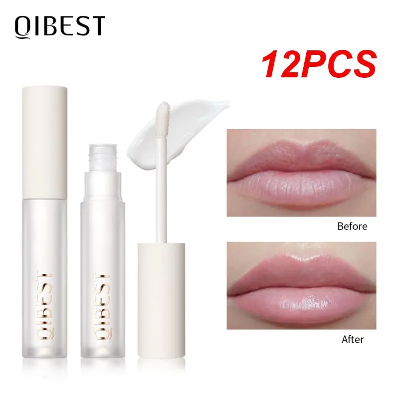 

12 шт. Qibest праймер для губ с маслом ши увлажняющий антисохнущий Восстанавливающий Матовый крем для губ Осветляющий Гладкий Питательный Уход за кожей губ