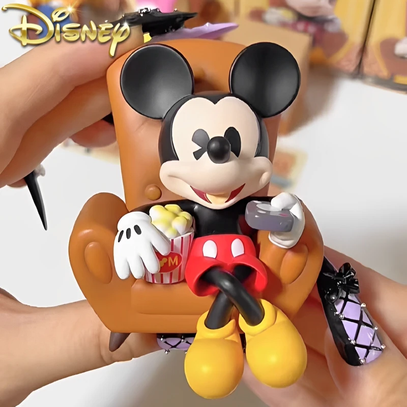 

Disney Friends Happy Gathering Series Minnie Mickey Mouse Daisy Donald Duck Goofy Pluto Anime Figure Collectible Model Gift Toy
