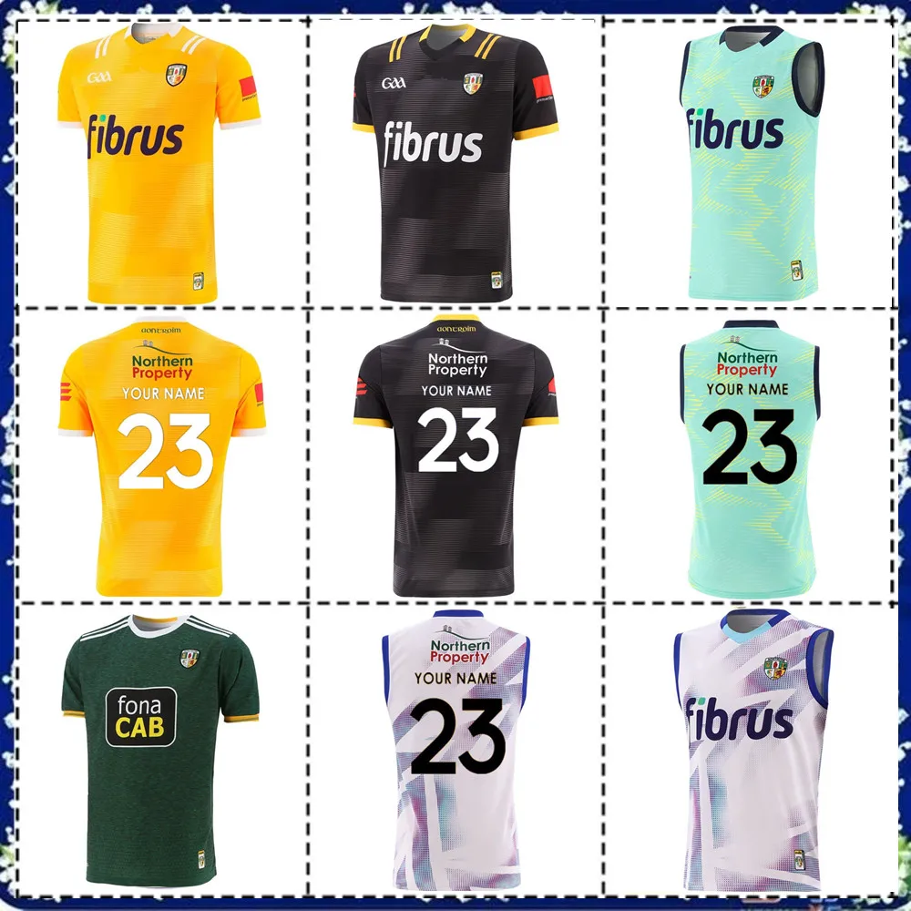 

2023 Antrim GAA Home Goalkeeper Jersey 2023/24 ANTRIM GAA Training Vest Mint RUGBY JERSEY Custom name and number