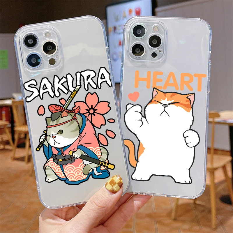 

funny cat and dog couple outfit For Apple iPhoneX XSMAX 13 8Plus XR 12 Mini 7 6 6S SE 11 ProMax 2020 transparent protective case
