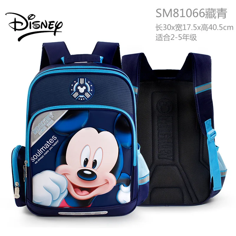 Disney's New Cartoon Mickey Bag Cute Minnie Protection Back Children's Lightweight Large-capacity 1-6 Grade Student Backpack