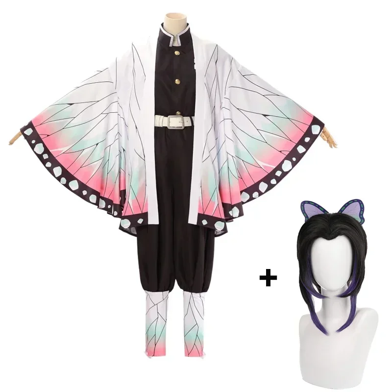 Костюм для косплея демона женская одежда Kochou Shinobu косплей-Униформа в японском