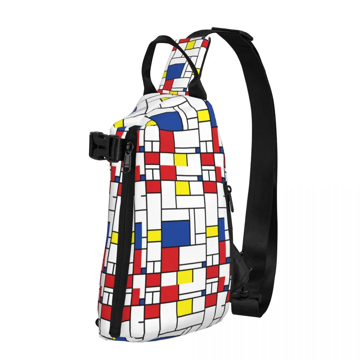 Mondrian Minimalist De Stijl Modern Art II Fatfatin нагрудная сумка мужской рюкзак через плечо походная