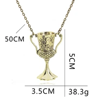 retro cup mens holy grail sweater chain movie superhero necklace film and television peripheral jewelry friends and family gift