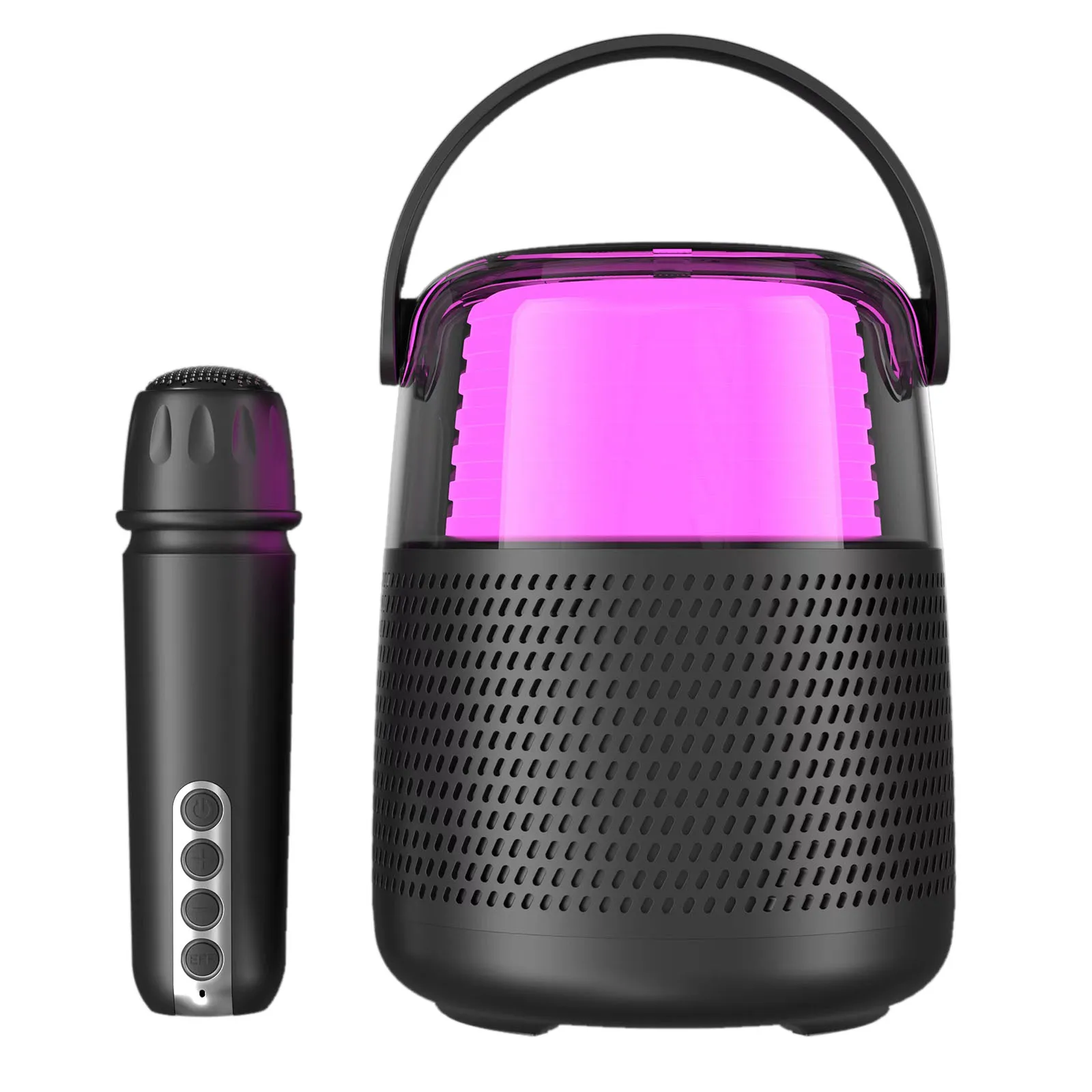 

Bluetooth-динамик, сабвуфер, портативный плеер Rgb, светильник, Usb-динамик, подключаемый, Tf-карта, мини-беспроводной микрофон