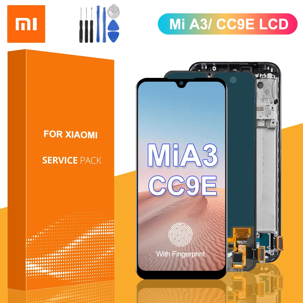 

Super AMOLED LCD For Xiaomi Mi CC9E LCD Display Touch Screen Digitizer Assembly With Frame For Xiaomi Mi A3 MiA3 display screen