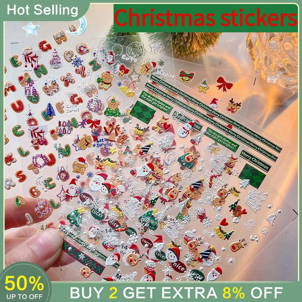 

Наклейки с изображением снеговика, простые и Стильные уютные наклейки, рождественские наклейки, изысканные и компактные прочные наклейки для дизайна ногтей