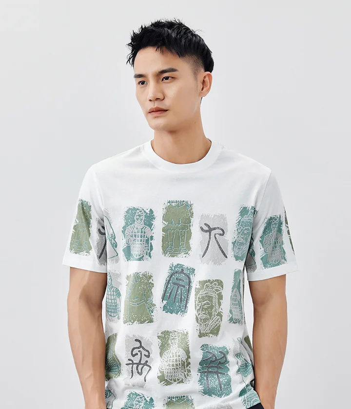 

J0333 Summer new alphabet print t-shirt men's European and American trend leisure Cotton Short Sleeve T-Shirt.
