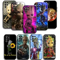 marvel groot cartoon phone cases for samsung galaxy a31 a32 4g a32 5g a42 5g a20 a21 a22 4g 5g cases funda coque carcasa