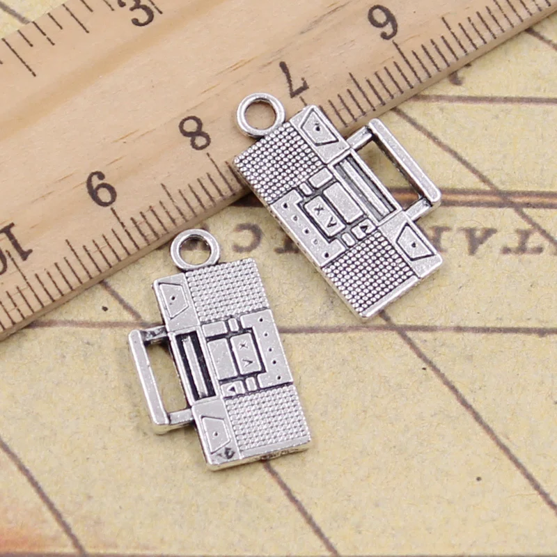 

30pcs Charms Wireless Radio 13x23mm Tibetan Silver Color Pendants Antique Jewelry Making DIY Handmade Craft