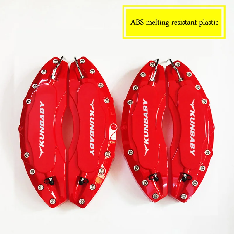 

KUNBABY 4 шт. ABS устойчивый к плавлению пластиковый тормозной суппорт крышка Стайлинг автомобиля Передняя и задняя Бесплатная доставка для BMW Audi...