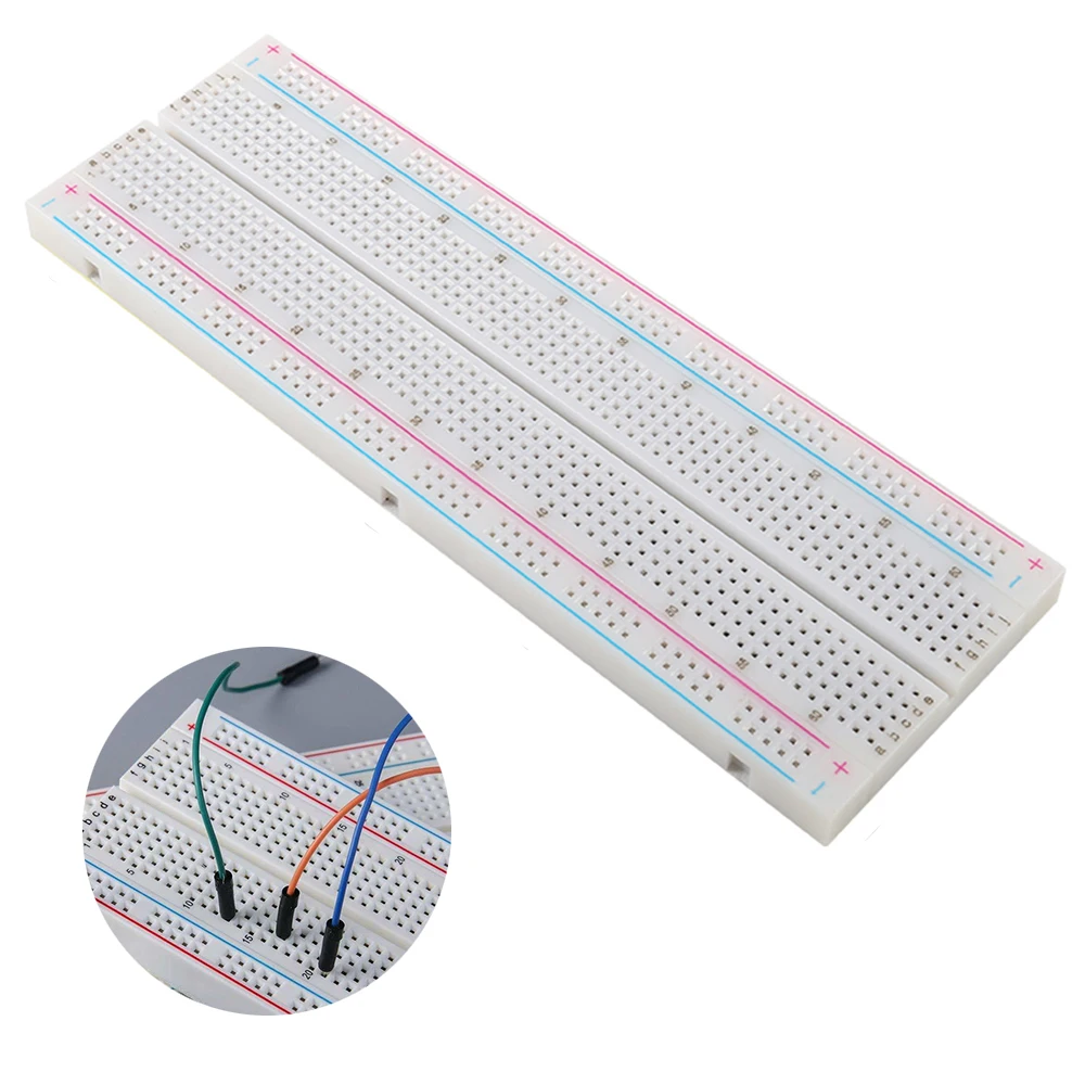 

1pc 830 Tie Points Solderless Breadboard Universal MB-102 Prototype Test PCB DIY Bread Board for Arduino Circuit Raspberry Pi