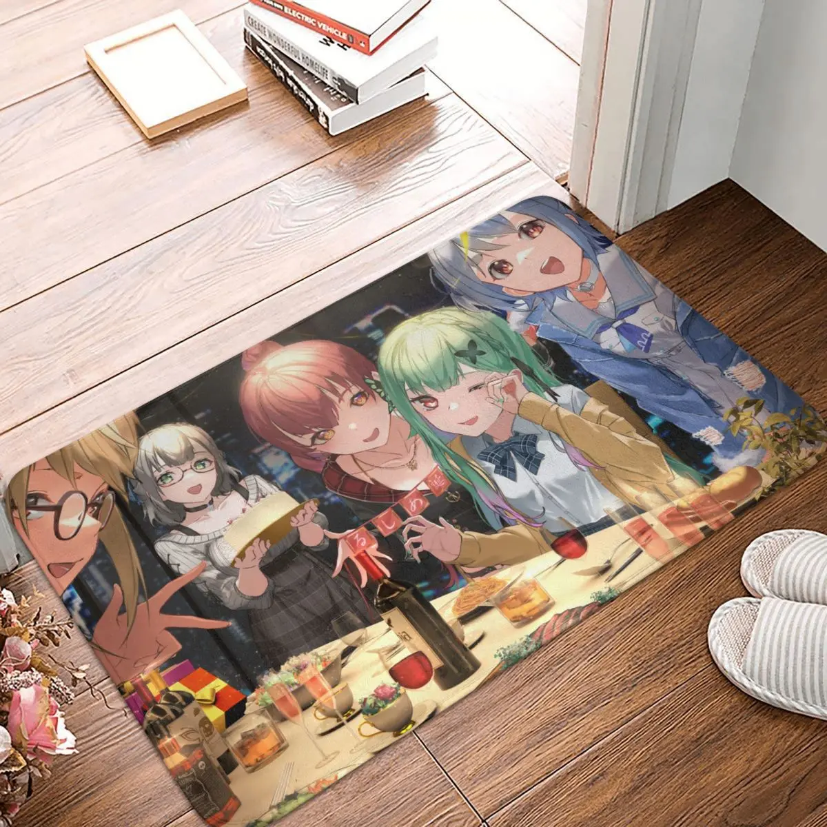 

Противоскользящий коврик Hololive для ванной, декоративный подстилка для спальни