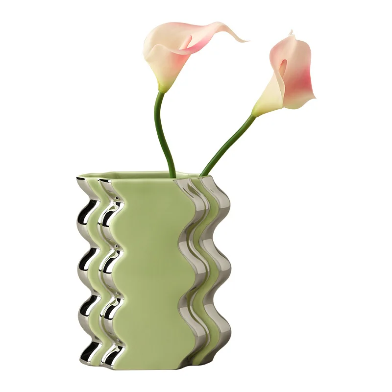 Керамическая ваза Высококачественная Цветочная композиция для гостиной мягкая