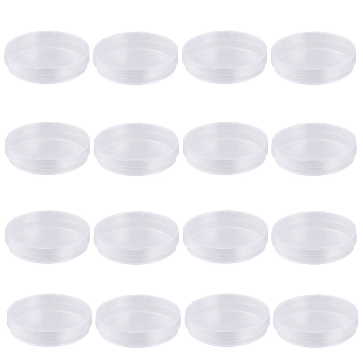 20 шт. пластиковая чашка Петри бактериальные блюда для культуры с крышкой