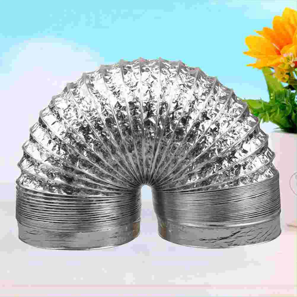 

1 Pc 2m Thicken Aluminum Foil Duct Hose Flex Air Intake Pipe Ventilation Fan Exhaust Vent Hose for HVAC Ventilation 10mm