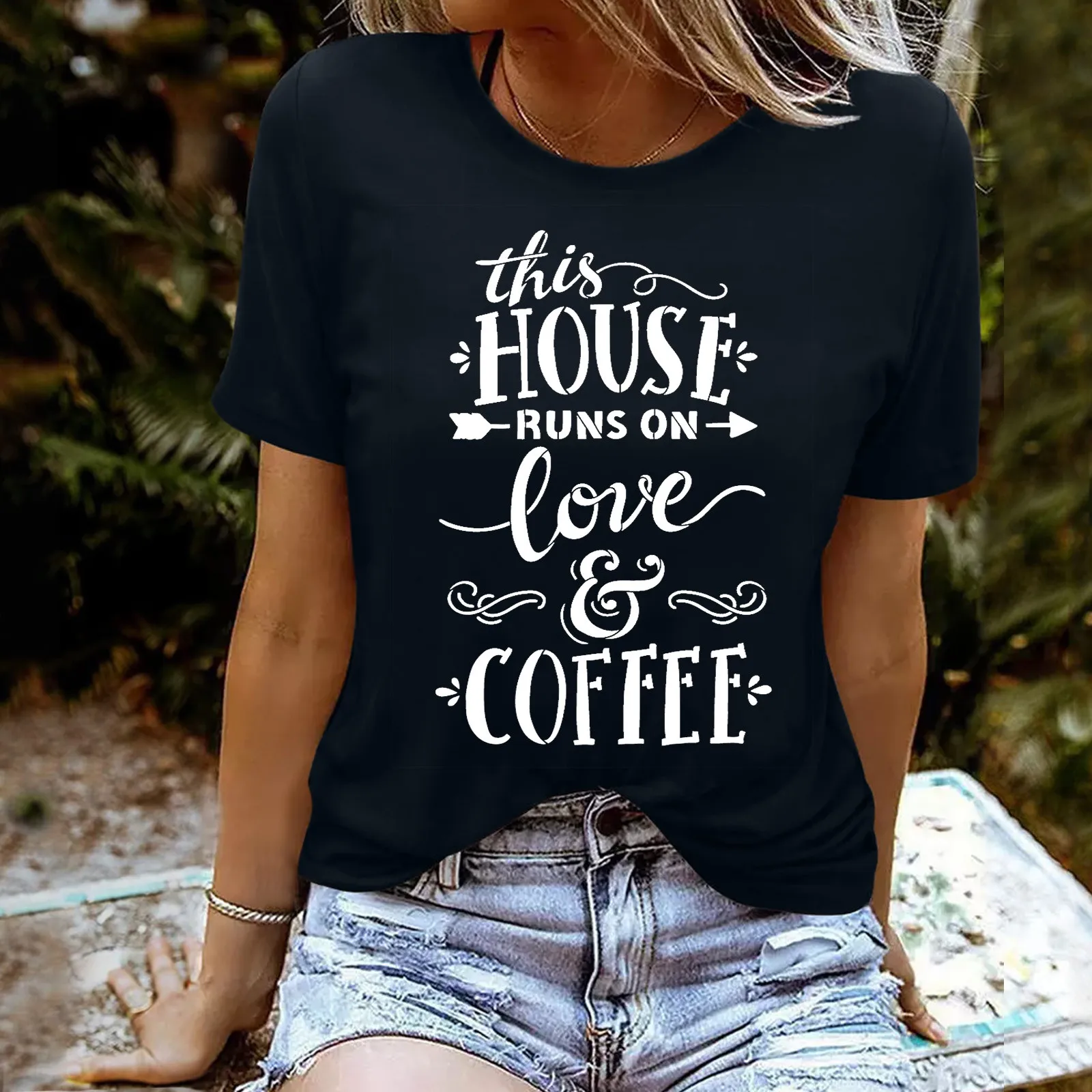 

Летний женский топ с надписью, футболка с коротким рукавом, Повседневная простая женская блузка с коротким рукавом для активного отдыха