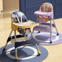 multifunctional high chair baby dining chair with safe meal tray foldable height adjustable with storage basket chaise enfant 5