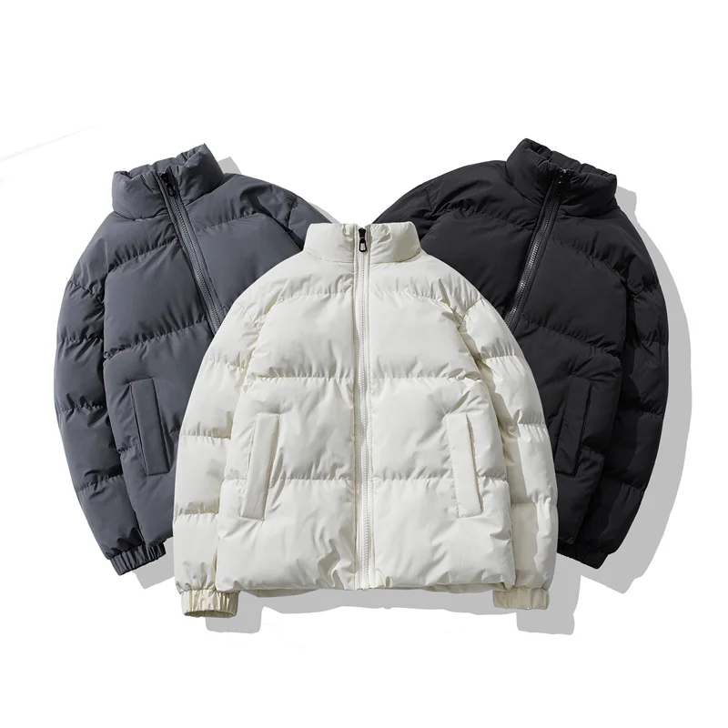 

Coat Men the Winter Outdoor Comfort and Casual Puffer Various Color Styles Warm Solid Bubble Jacket