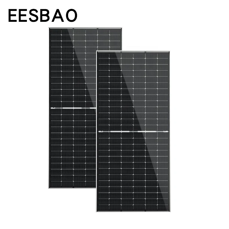

EESBAO высококачественный монокристаллический кремний 595 Вт 615 Вт Солнечный двухсторонний модуль Солнечная эффективная фотоэлектрическая панель энергосистема
