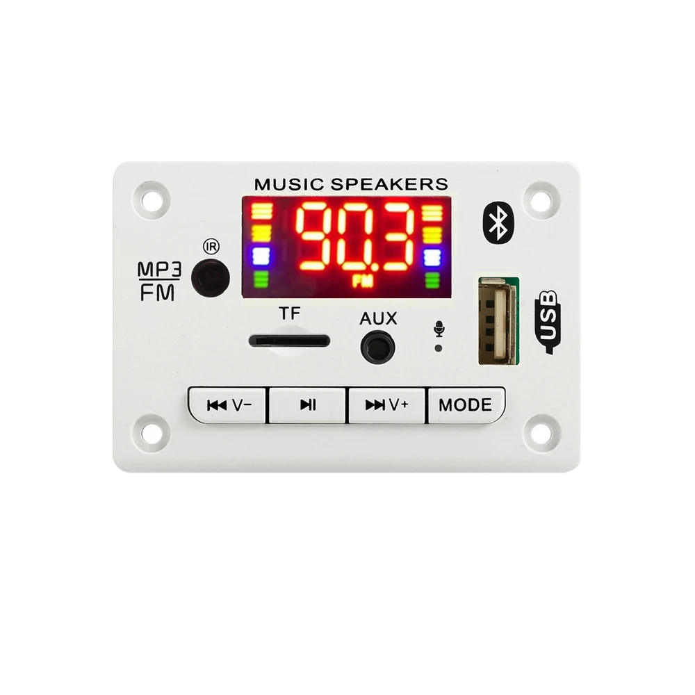Плата декодера MP3 WMA 12 в аудио модуль USB TF радио Bluetooth совместимость 5 0 беспроводной