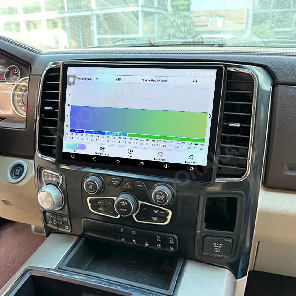 Фото Автомагнитола Android для Dodge Ram 2013-2018 с мультимедиа, беспроводным CarPlay, GPS-навигацией и стереосистемой №5