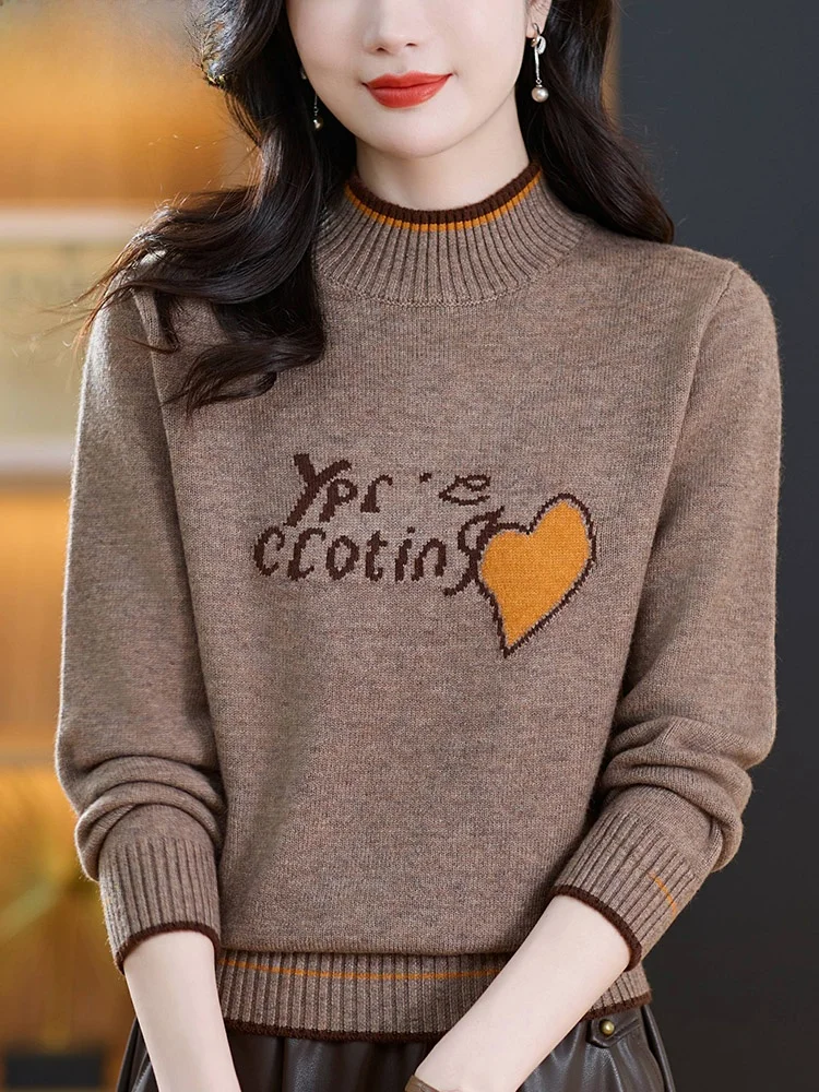 Hengyuanxiang овечий свитер женский новый осенне-зимний утолщенный жаккардовый