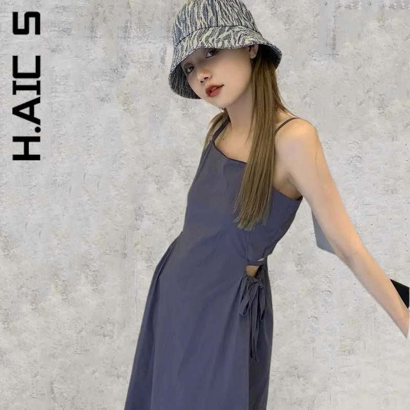 

Платье Aikliat, женское модное летсветильник кое платье без рукавов с поясом, эластичное сексуальное платье для девушек, Клубные дешевые плать...