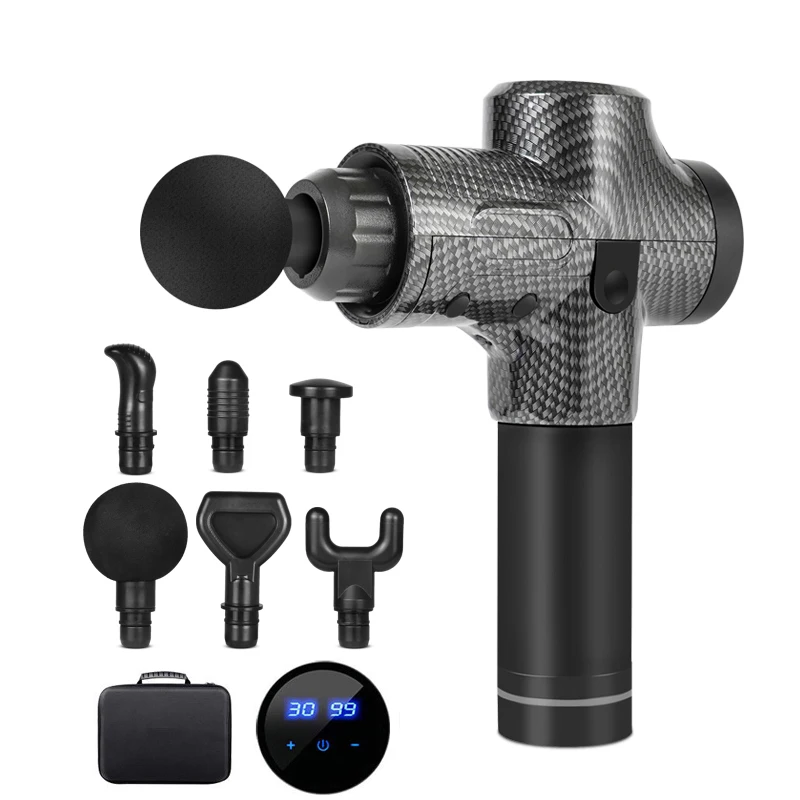 

Massage Gun Deep Body Massager Muscle Pain Relief Exercising Body Relaxation Slimming Shaping Fitness Therapy Gun Portable Bag
