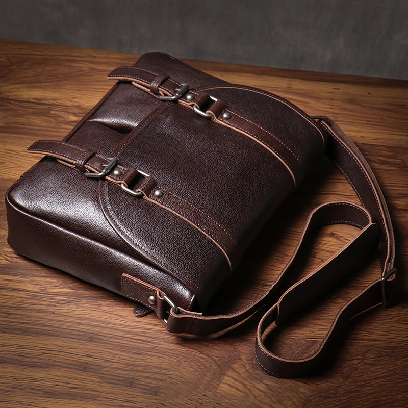 Мужская сумка-мессенджер ROOG из натуральной кожи