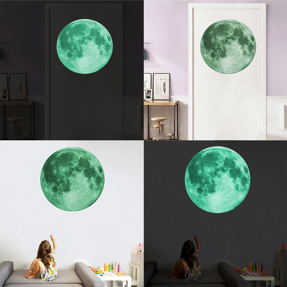 

3D Wall Sticker Wall Decor Dark Luminous Sticker Decoration Home Decals Glow In The Dark Wall Stickers For Kids Room Living Room