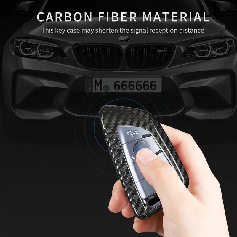 Чехол для ключа BMW из углеродного волокна защитный чехол 2 3 4 5 6 GT 7 8 X1-X7 M3-M8 X3M-X6M Z4