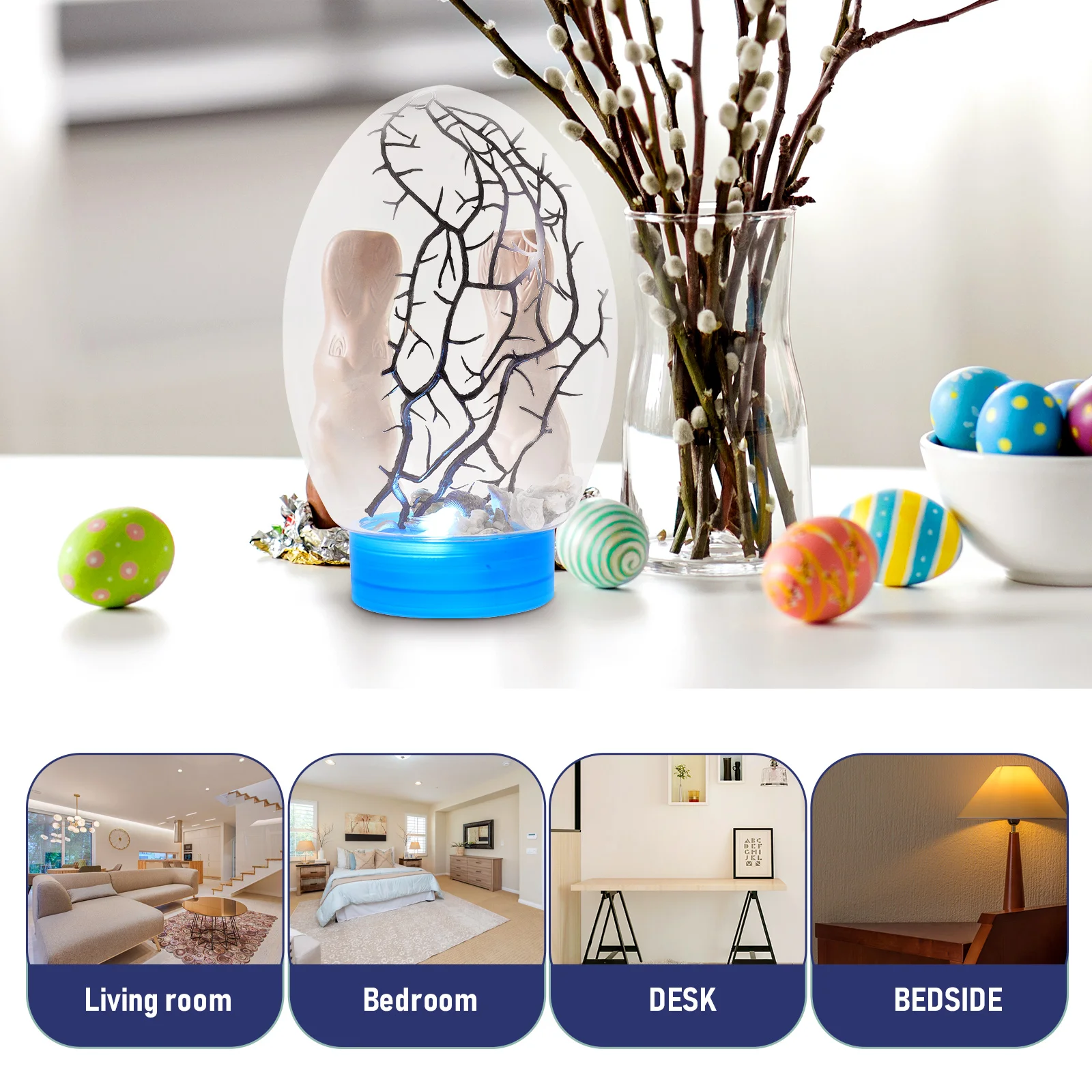 Декор для аквариума со светодиодной подсветкой настольная биосфера экосистема