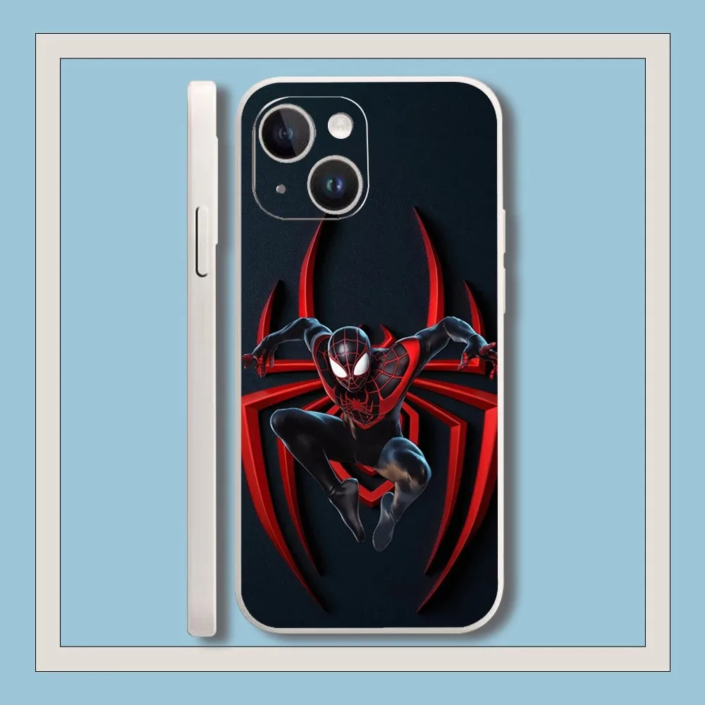 Чехол M-Marvel S-Spider-Man для Iphone 11 13 14 Pro Max X Xr Xs Se2020 12mini Белый