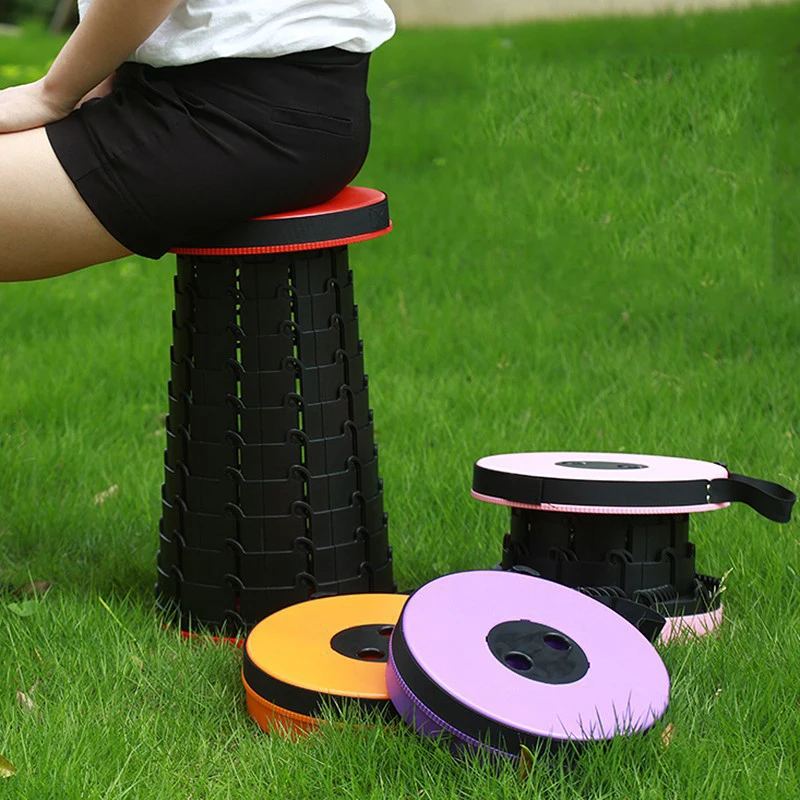 Выдвижной складной стул для кемпинга рыбалки регулируемый по высоте-портативный