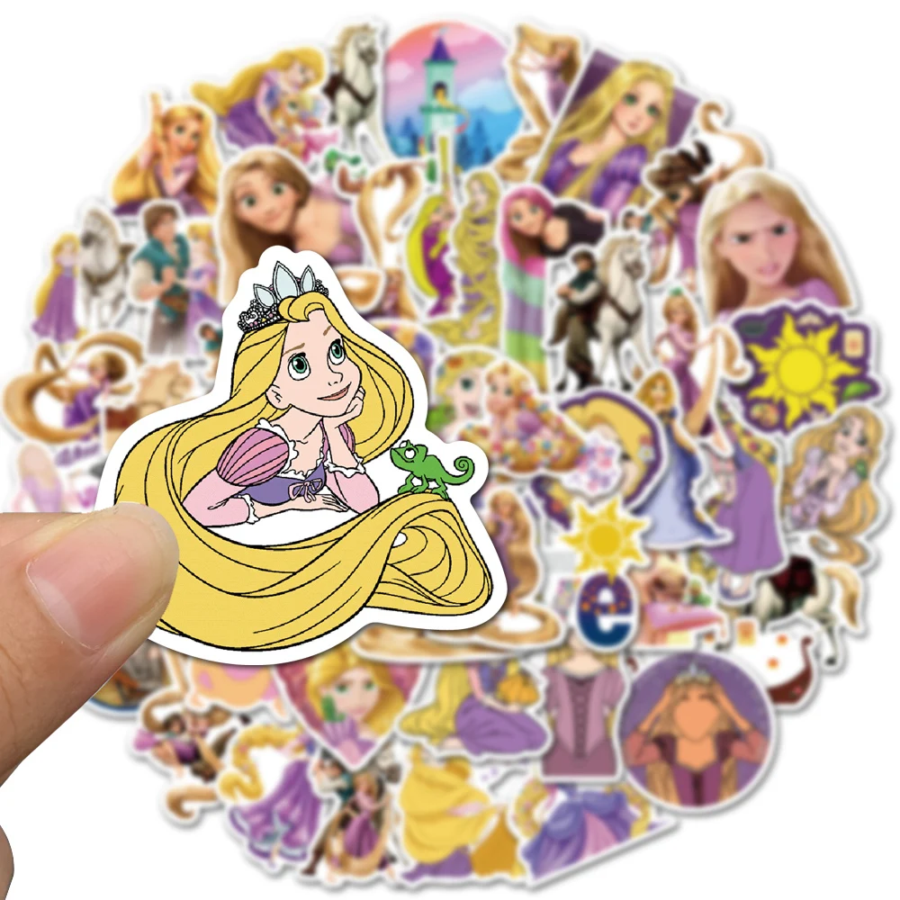 Наклейки Рапунцель из мультфильма Disney водонепроницаемые наклейки сделай сам для