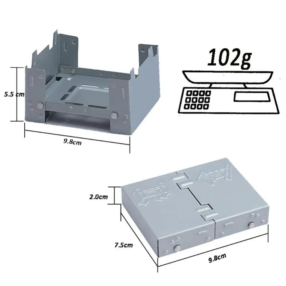 Портативная мини-горелка на спиртовой основе Ультралегкая металлическая