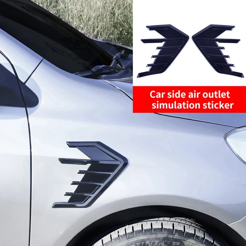 

Car Decoration Tuyere Car Fender Shark Gill Body Trim Strip Side Tuyere Modified Personalized Car Stickers